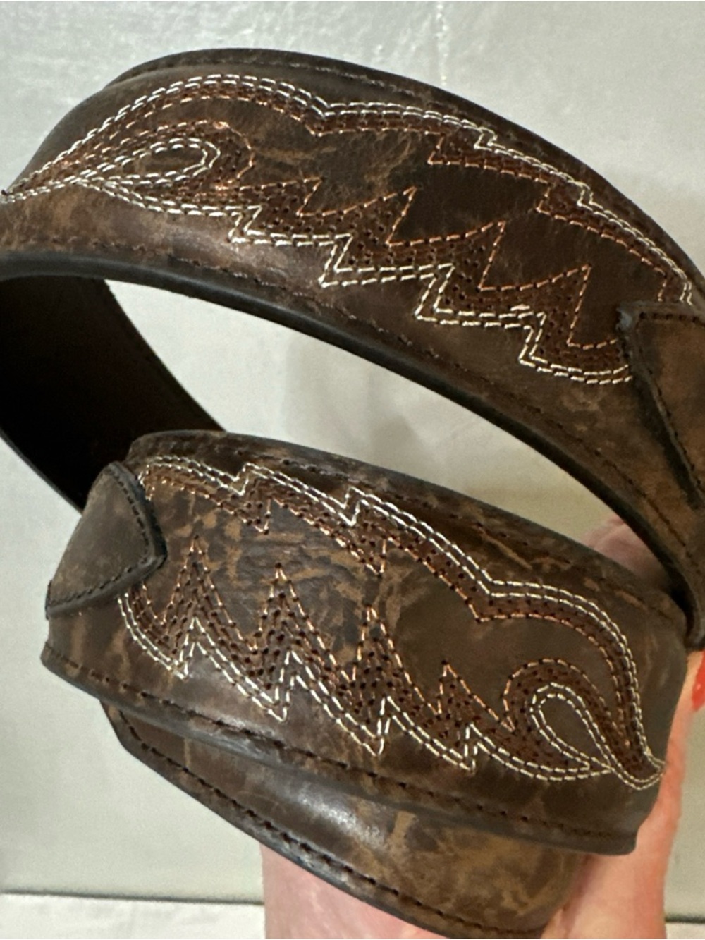 CODY JAMES HANDMADE LEATHER BELT MEXICO SZ 32